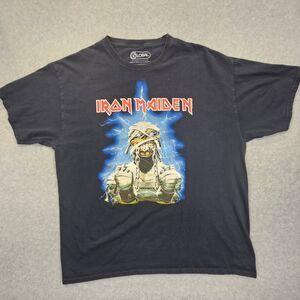 Global Iron Maiden T-Shirt Men's Black X-Large Cotton 2022 Band Tee
